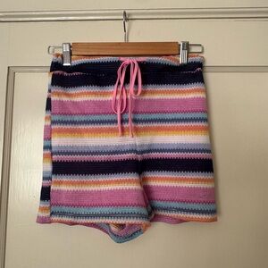 HYFVE Multicolor Striped Knit Athletic Shorts